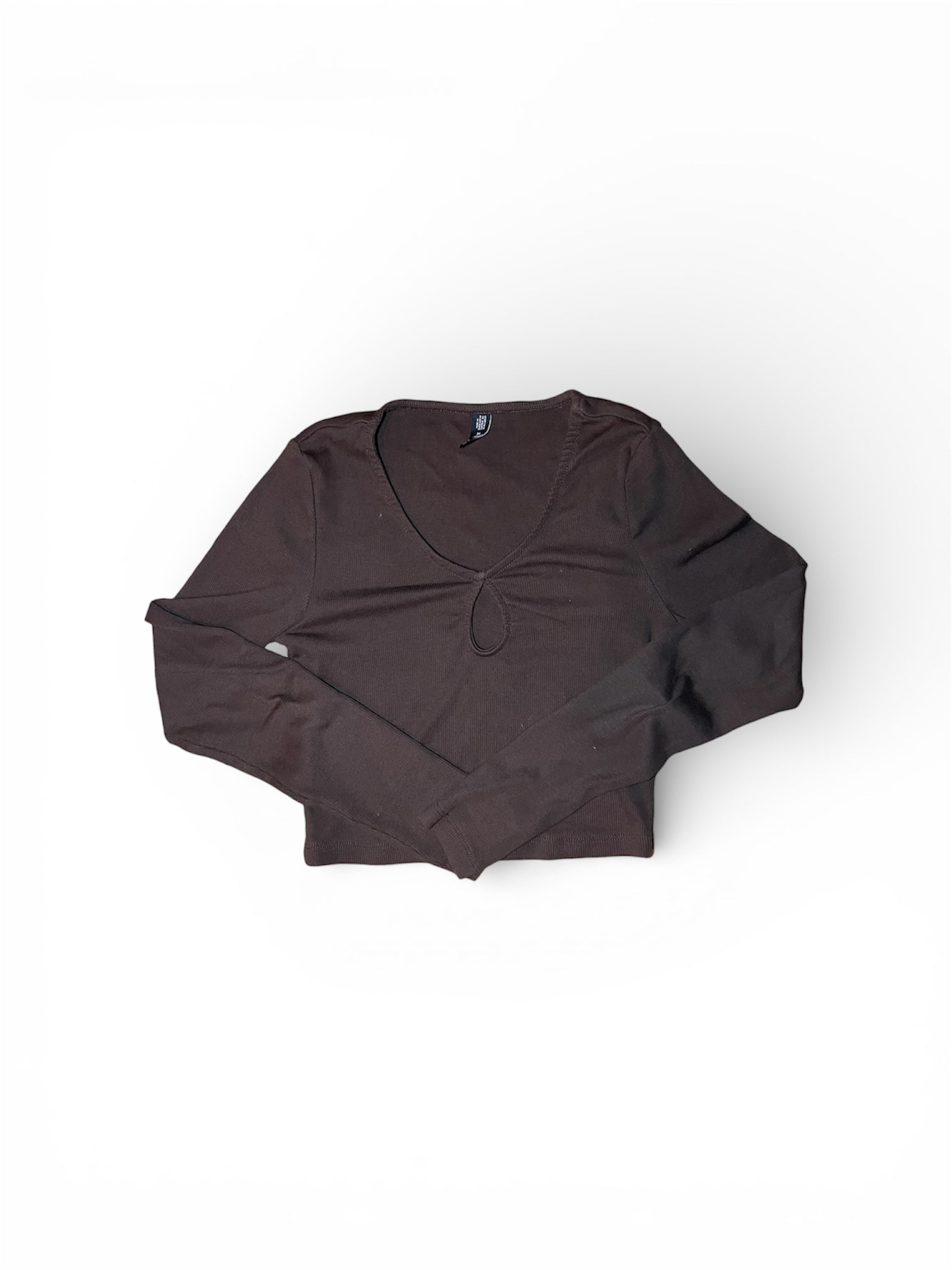 Chandail à manches longues brun